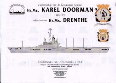 Träger Hr.Ms. Karel Doorman +U-Boot-Jäger Hr.Ms. Drenthe 1:250