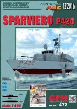 Tragflügelboot der Italienischen Marine Sparviero P420 1:100 inkl. Spanten-/Detailsatz