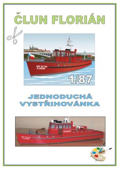Tschechischer Feuerwehrboot HZS 102 304 „Florian“ aus Prag/Praha 1:87