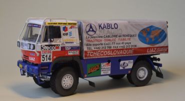 Tschechischer LKW-Rennfahrzeug LIAZ 231.154 D (#514, Rallye Dakar 1992) 1:32 extrem