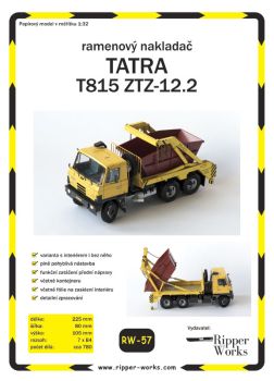 Tschechischer Laster Tatra T815 ZTZ-12.2 mit einem Schutt Container Freisteller 1:32
