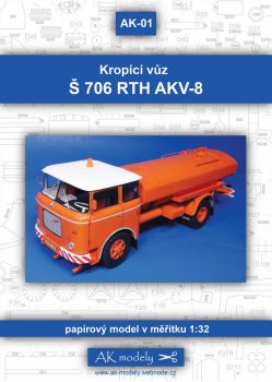 *Tschechoslowakischer Sprengwagen Skoda S 706 RTH AKV-8 1:32 extrem