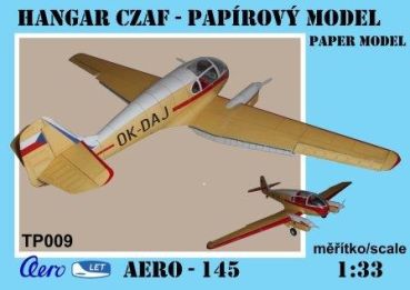 Tschechoslowakisches Reiseflugzeug Aero-145 1:33 inkl. Kanzel