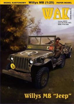 US-Geländewagen Willys MB Jeep (in 5 Kennzeichnungen) 1:25