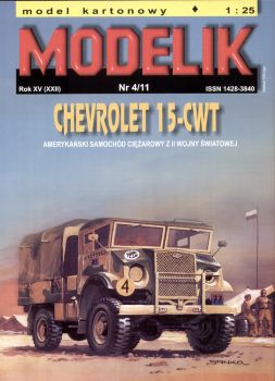 US-Militärlaster Chevrolet 15-CWT (1944) 1:25 Offsetdruck