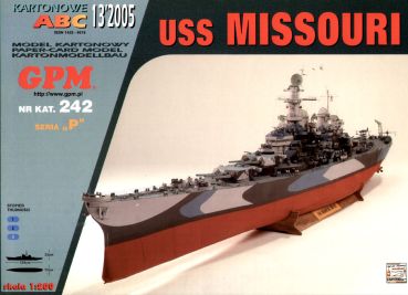 US-Panzerschiff USS Missouri (Bauzustand 1944) 1:200
