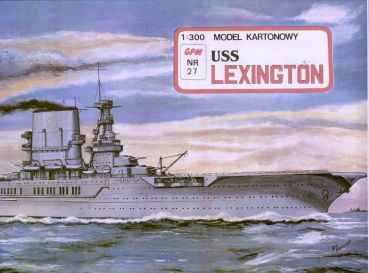 US-Träger USS Lexington (1920er) 1:300 inkl. Flugzeuge