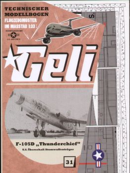 US-Überschall Atomwaffenträger F-105D Thunderchief 1:33 deutsche Anleitung