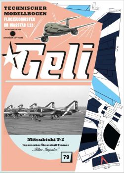 Überschall Trainer Mitsubishi T-2 „Blue Impulse“ 1:33 deutsche Anleitung