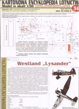 Verbindungsflugzeug Westland Lysander Mk.III 1:50