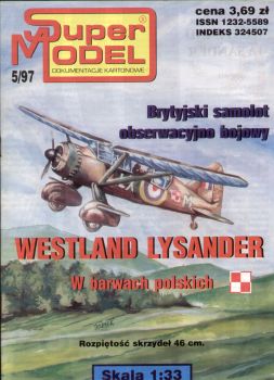 Verbindungsflugzeug der RAF - Westland Lysander 1:33 einfach