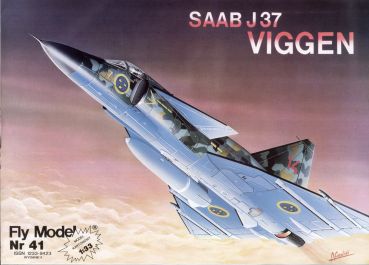 Vorderschwanzflugzeug Saab J-37 Viggen 1:33 übersetzt!