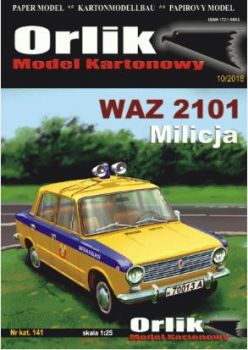 VAZ-2101 „Schiguli“, bzw. „Lada“ UdSSR-Miliz-Streifenwagen 1:25