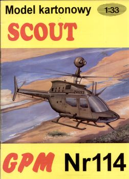 Waffenleithubschrauber Bell OH-58D Combat Scout 1:33 übersetzt