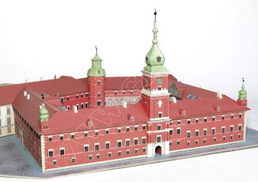 Warschauer Königsschloss aus dem Jahr 1772 in heutigem Zustand 1:400
