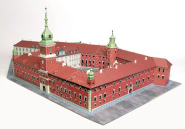 Warschauer Königsschloss aus dem Jahr 1772 in heutigem Zustand 1:400