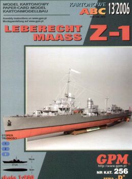 Zerstörer Leberecht Maass Z-1 (1939)  1:200  übersetzt!