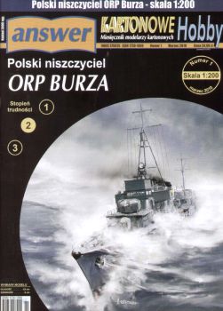 Zerstörer ORP Burza (1939) 1:200 präzise!