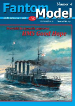 britischer Panzerkreuzer HMS Good Hope (1914) 1:300 extrempräzise³