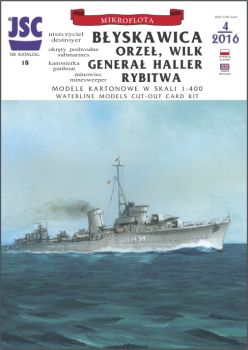 ORP Blyskawica +U-Boot Rys +Kanonenboot Gen.Haller +...1:400 (3. Ausgabe)