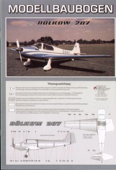 Sportflugzeug Bölkow Bo 207 „Monsun“ 1:33 deutsche Anleitung