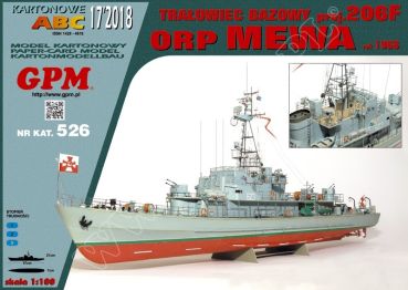 polnisches Minensuchboot der Projekt 206F-Klasse ORP Mewa (1966) 1:100