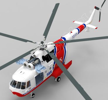 russischer SAR-Hubschrauber Mil Mi-14 PS polnischen-SAR-1:33