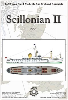 britisches Passagier-/Fracht-Fährschiff RMV Scillonian II (1956) 1:250 präzise