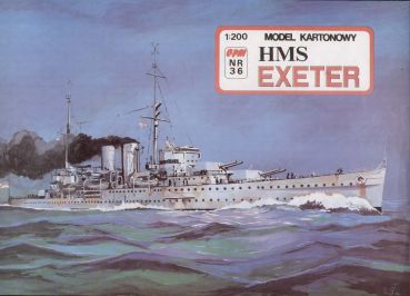 britischer Schwerkreuzer HMS Exeter (1941)   1:200