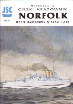 britischer Schwerkreuzer HMS Norfolk (1935/36) 1:400