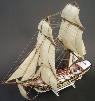 Britischer Brig HMS Badger (1777) –das erste Schiff von Horatio Nelson 1:100