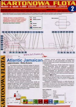 britisches Containerschiff Atlantic Jamaican (1971) 1:300