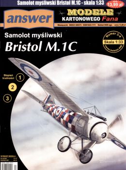 britisches Jagdflugzeug Bristol M.1C (1.WK) 1:33