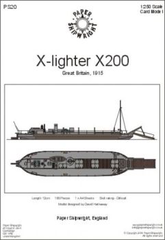 britisches Landungsboot (X-lighter) X200 (1915) 1:250