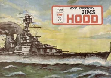 britisches Panzerschiff HMS Hood (Bauzustand 1935) 1:300