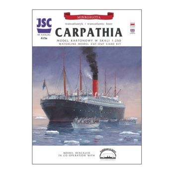 die Retterin der Titanic - das britische Passagierschiff RMS Carpathia (1903 bis 1913) inkl. LC-Spantensatz 1:250