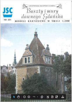 Danzig/Gdansk -sechs Türme und Basteien der Altstadt 1:200 Erstausgabe