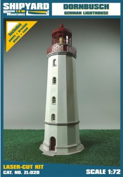 Leuchtturm „Dornbusch“ (1888) 1:72 LC-Komplett-Kartonmodellbausatz
