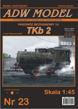 feuerlose Lokomotive TKb 2 des Typs 1U 1:45 extrem