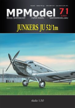 Frachtflugzeug Junkers Ju-52/1m (mit Triebwerk JUMO-4) der Deutschen Verkehrsfliegerschule (DFS) aus dem Jahr 1932 1:50