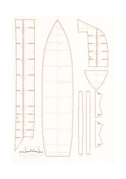 Lasercut-Spantensatz für Feuerschiff TEXEL Nr.10 1:150 (Scaldis)
