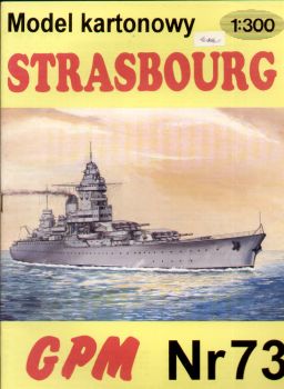 französisches Panzerschiff Strasbourg 1:300