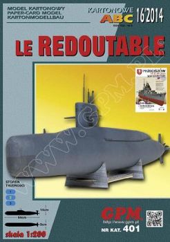 französisches Atom-U-Boot Le Redoutable S 611 (1971) 1:200