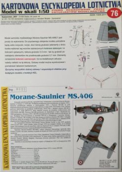 französisches Jagdflugzeug Morane-Saulnier M.S.406 C1 (April 1940) 1:50