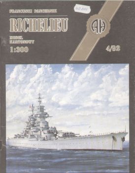 französisches Panzerschiff Richelieu 1:300 Halinski, übersetzt