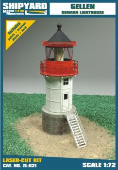 Leuchtturm Gellen/Hiddensee (1907) 1:72 übersetzt (Komplett-LC-Modell)