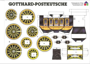 Gotthard-Kutsche - die Coupe Berlina Nr. 880 (Mitte des 19. Jh.) 1:35 einfach aber effektvoll