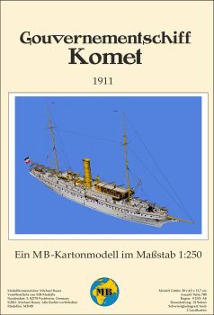 Gouvernementschiff Komet aus dem Jahr 1911 1:250 deutsche Bauanleitung