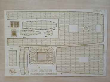 gravierter LC-Decksatz für Santisima Trinidad (1795) 1:100 (Oriel 286)