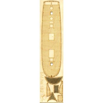 gravierter LC-Holz-Deck für Frachtsegelschiff (Brigantine) Baikal (1828) 1:200 (Oriel Nr.182)